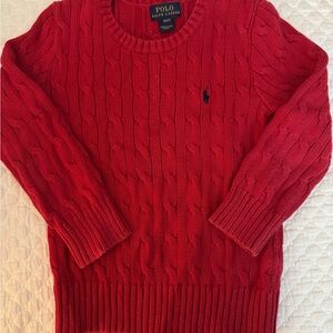 Polo by Ralph Lauren Vibrant Red Crewneck Sweater